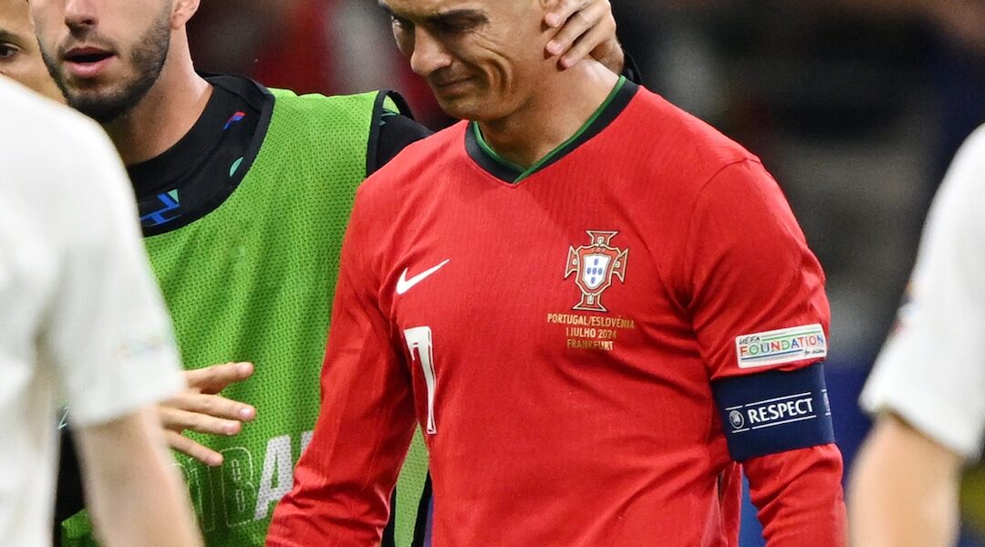 Cristiano Ronaldo Sobs After Missing Extra Time Kick During 2024 Euros