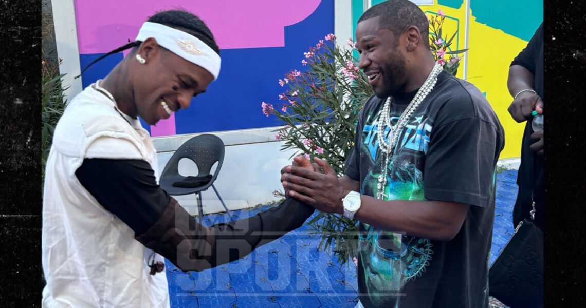 Floyd Mayweather Hangs With Travis Scott, Gets Backstage Access At Concert