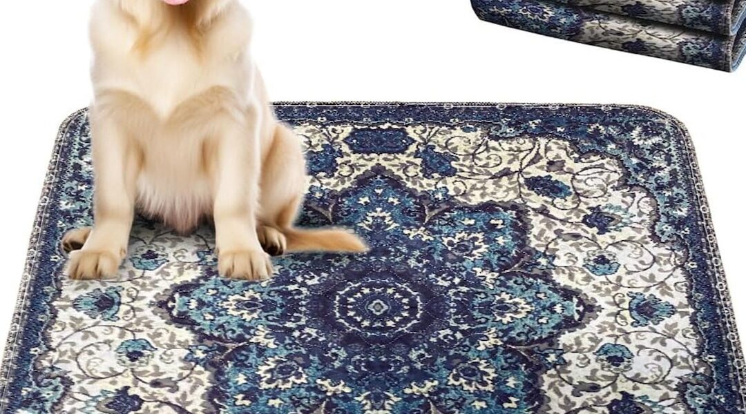 Genius! These Reusable Pee Pads for Dogs Look Like Area Rugs