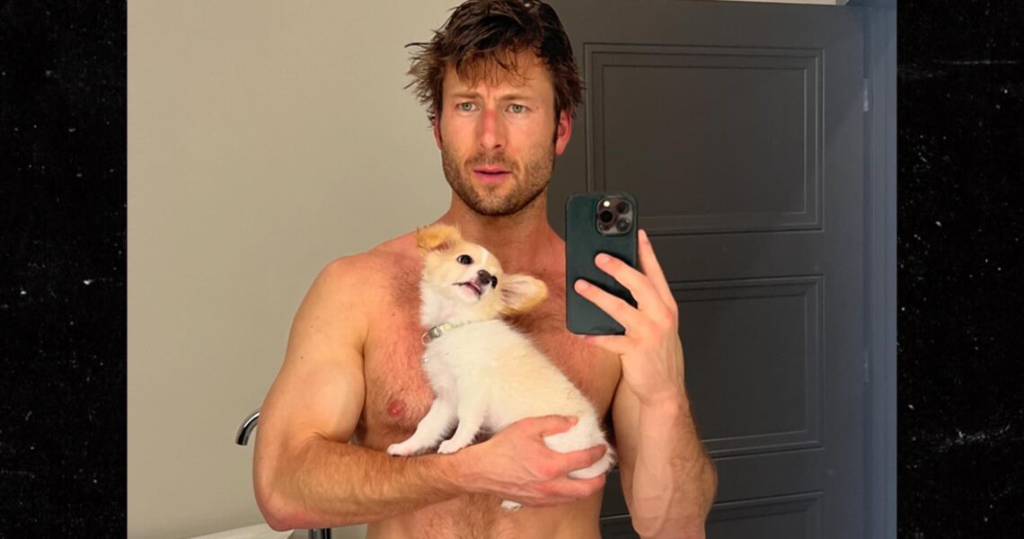 Glen Powell Shows Off His Cute Puppy, Hot Body