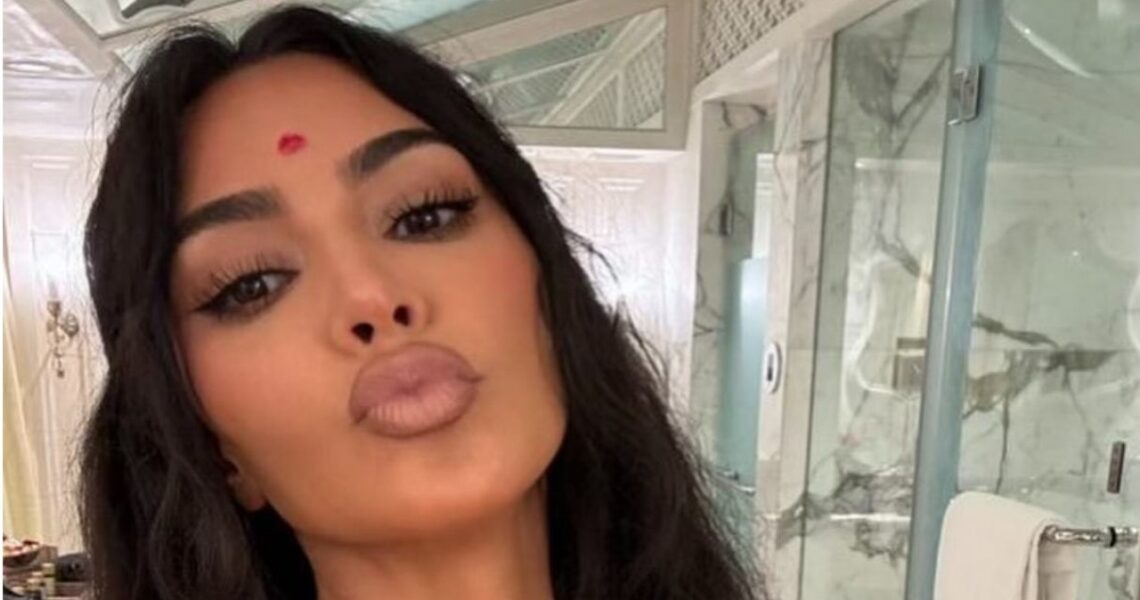 Kim Kardashian drops stunning selfie after attending Anant Ambani-Radhika Merchant’s wedding; don’t miss her tika