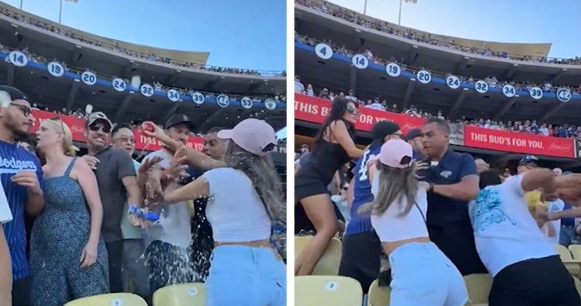 MLB Fan Hurls Beer On Woman, Ignites Brawl At Dodgers Vs. Red Sox Game