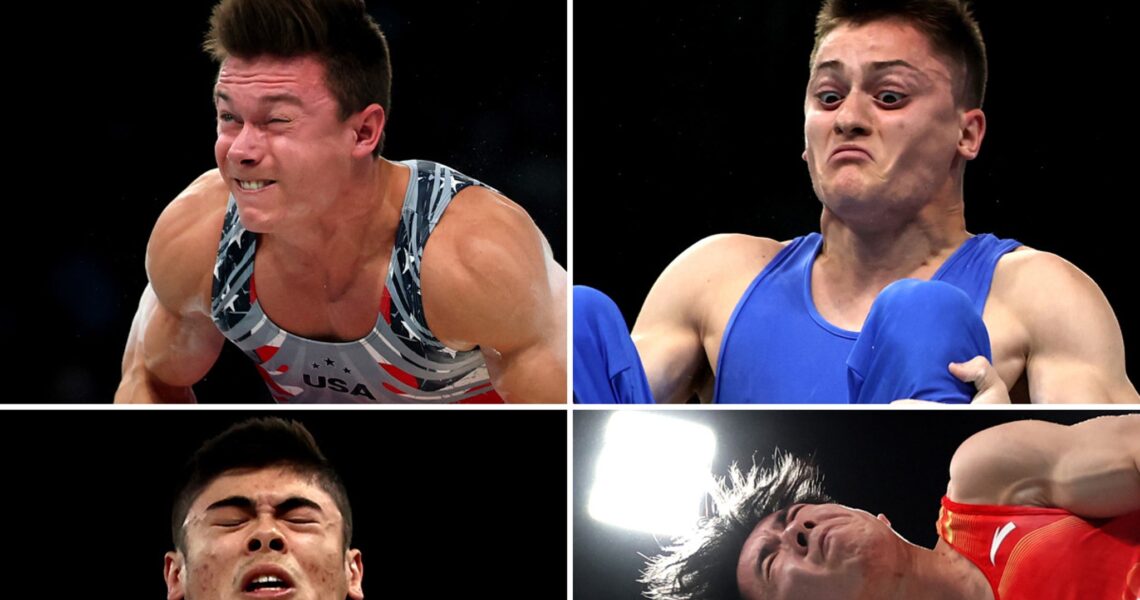 Men’s Artistic Gymnastics Flipping Faces!