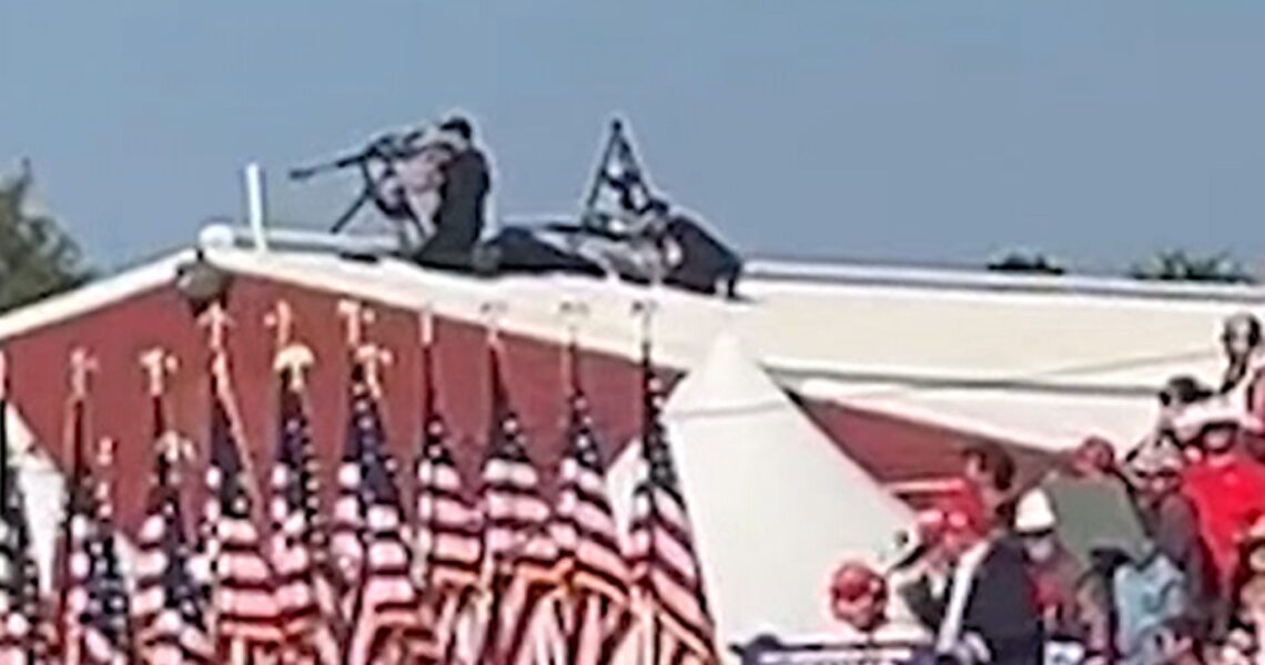 New Video Shows Secret Service Snipers Fire at Gunman From Roof at Trump Rally