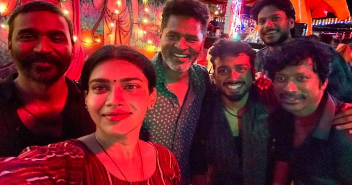 Raayan selfie: Dushara Vijayan drops special PIC from filming days featuring Dhanush, Prabhudeva, and SJ Suryah