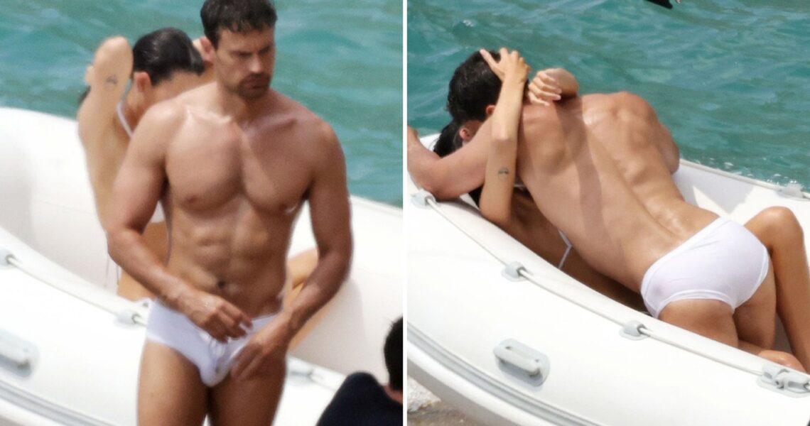 Shirtless Theo James Films Steamy Ad With Leonardo DiCaprio’s GF Vittoria Ceretti