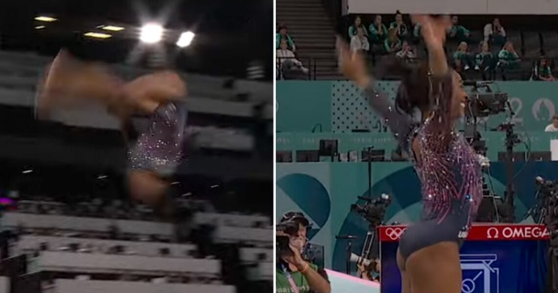 Simone Biles Nails Most Difficult Vault During Olympic Practice