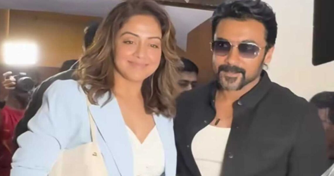 Suriya and Jyothika turn heads as they arrive to watch Soorarai Pottru’s remake Sarfira starring Akshay Kumar