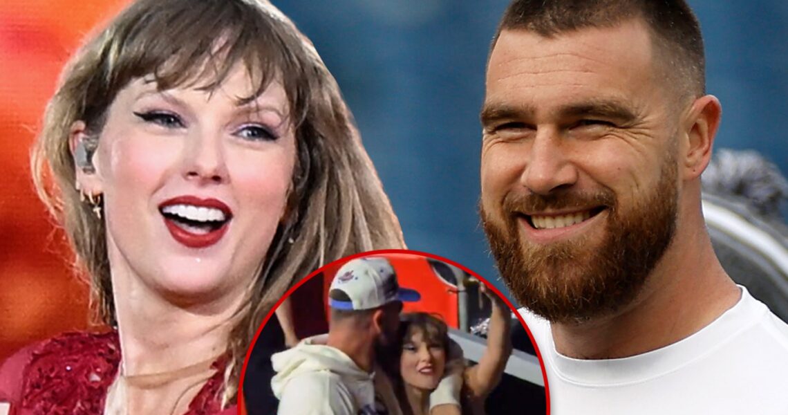 Travis Kelce Sweet Head Kiss For Taylor Swift After Amsterdam ‘Eras’ Tour Show