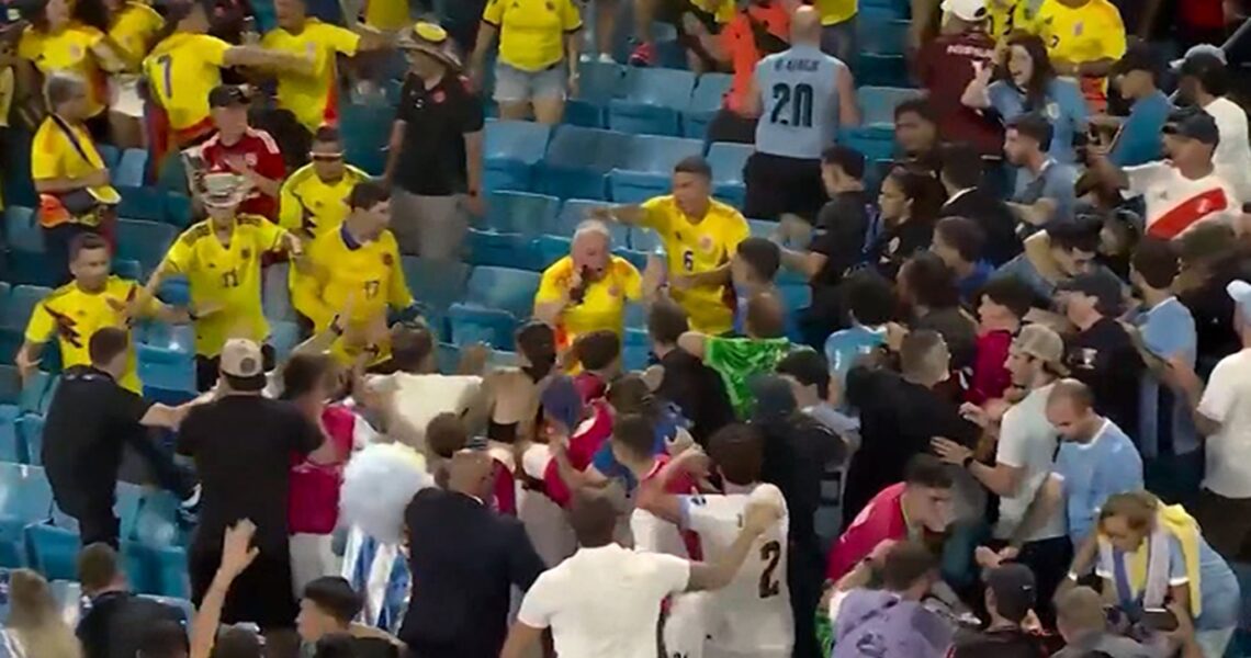 Uruguay’s Darwin Núñez Brawls With Fans In Stands After Copa América Game