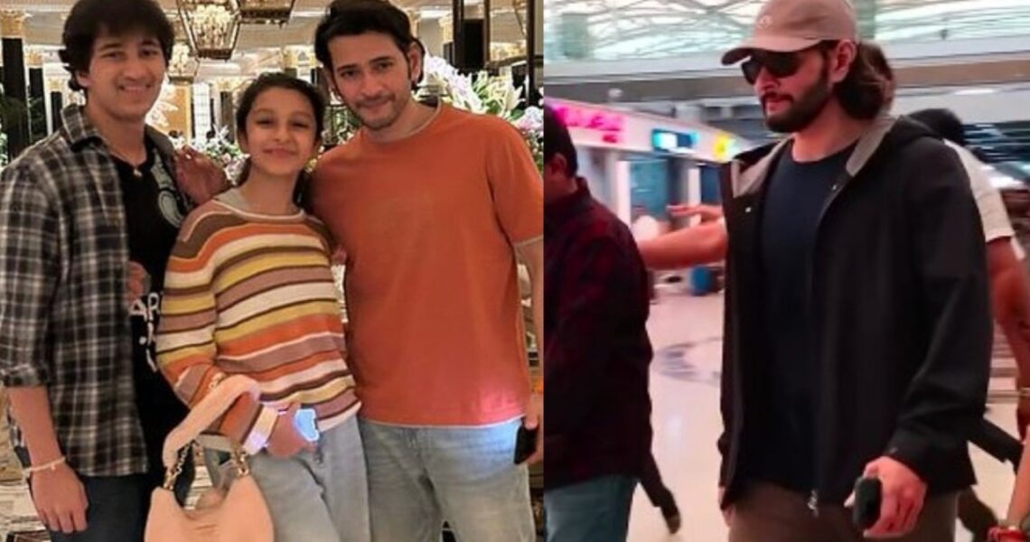 WATCH: Mahesh Babu sports long hair look as he returns to Hyderabad with wife Namrata and kids after long London holiday