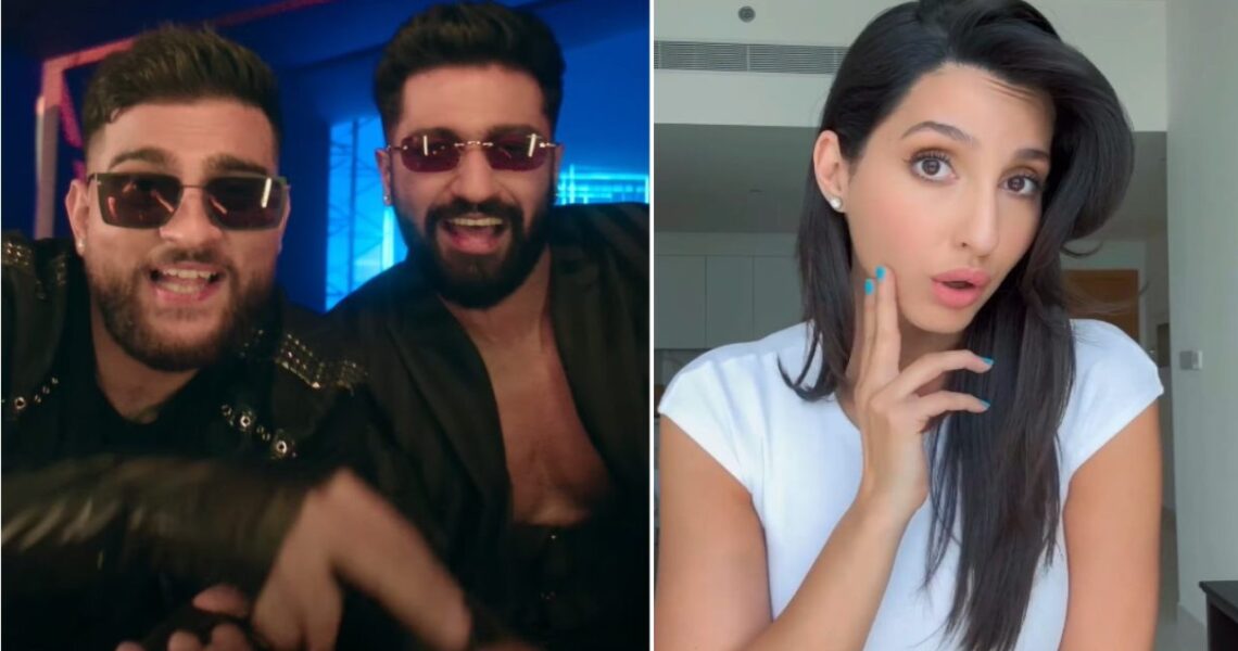 WATCH: Nora Fatehi adds her ‘spice’ to Karan Aujla’s Tauba Tauba song as she reacts to her mention; don’t miss Vicky Kaushal’s comment