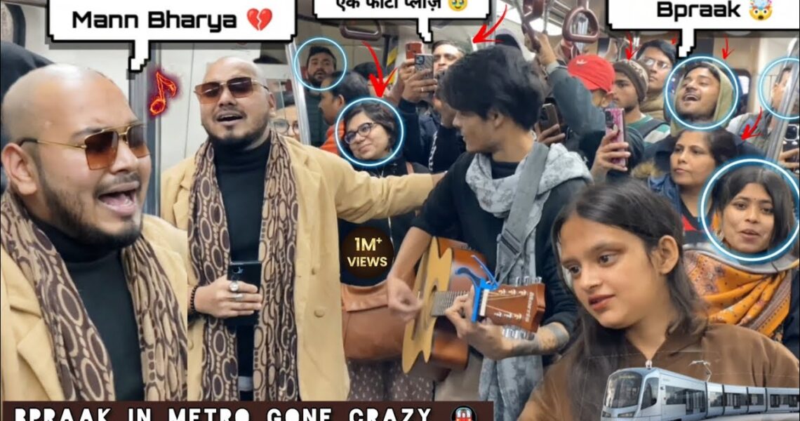 Bpraak In Metro 🚇 (मेट्रो) – Fake Celebrity Singing Prank Extremely Wrong | Crowd Gone Crazy | 2024