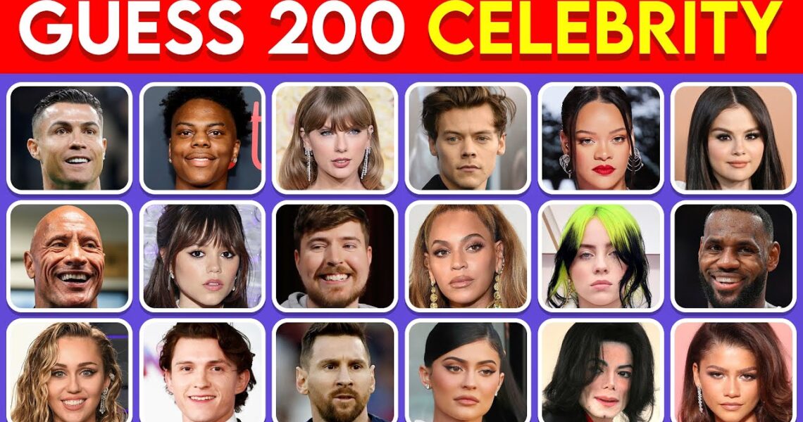 Guess The Celebrity In 3 Seconds | 200 Most Famous People In The World