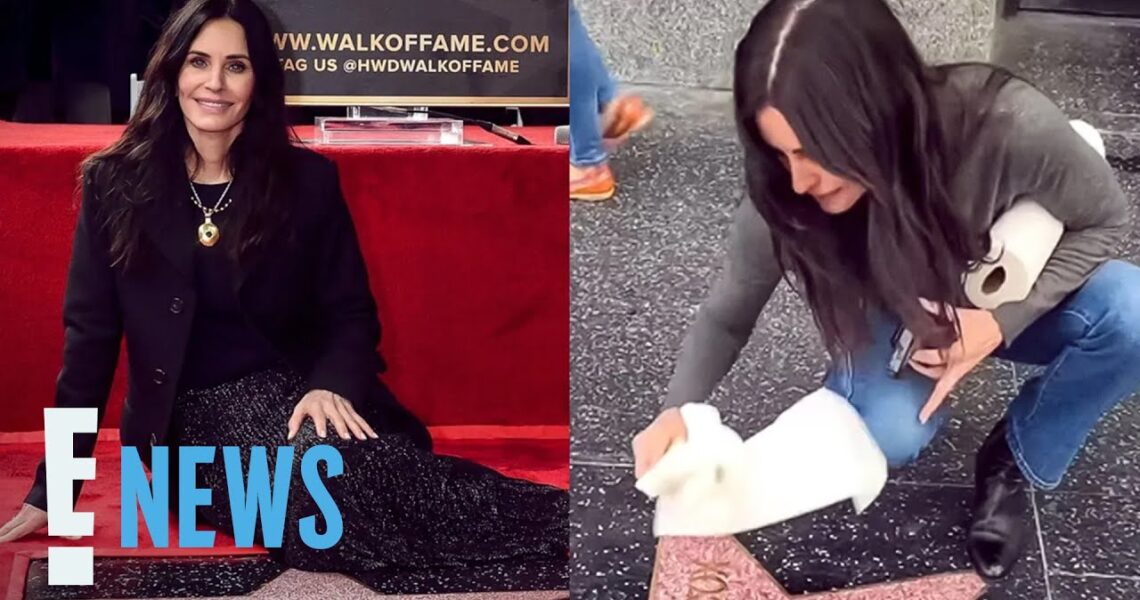 See Courteney Cox CLEAN Her Hollywood Walk of Fame Star | E! News