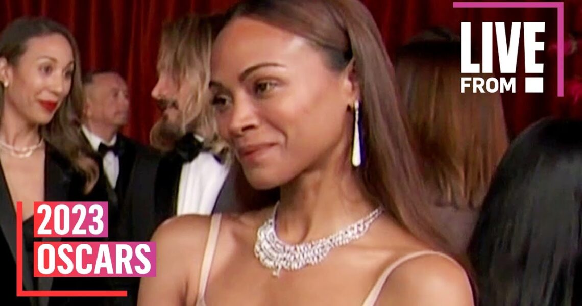 Zoe Saldana Advocates for Sustainable Fashion at Oscars 2023 | E! News