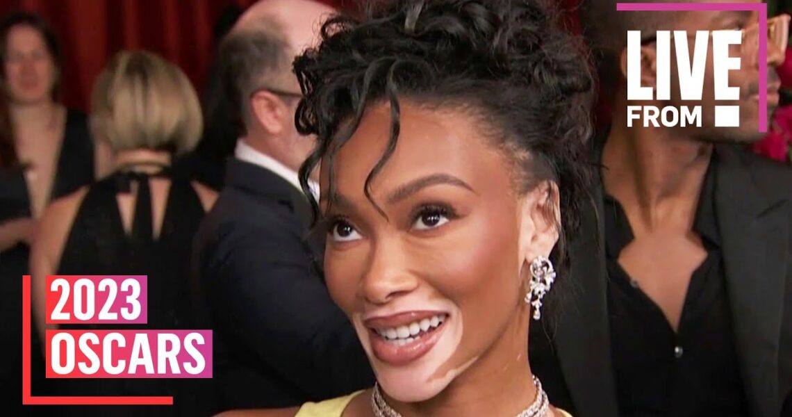 Winnie Harlow Celebrates Rihanna & Caribbean Pride at 2023 Oscars | E! News