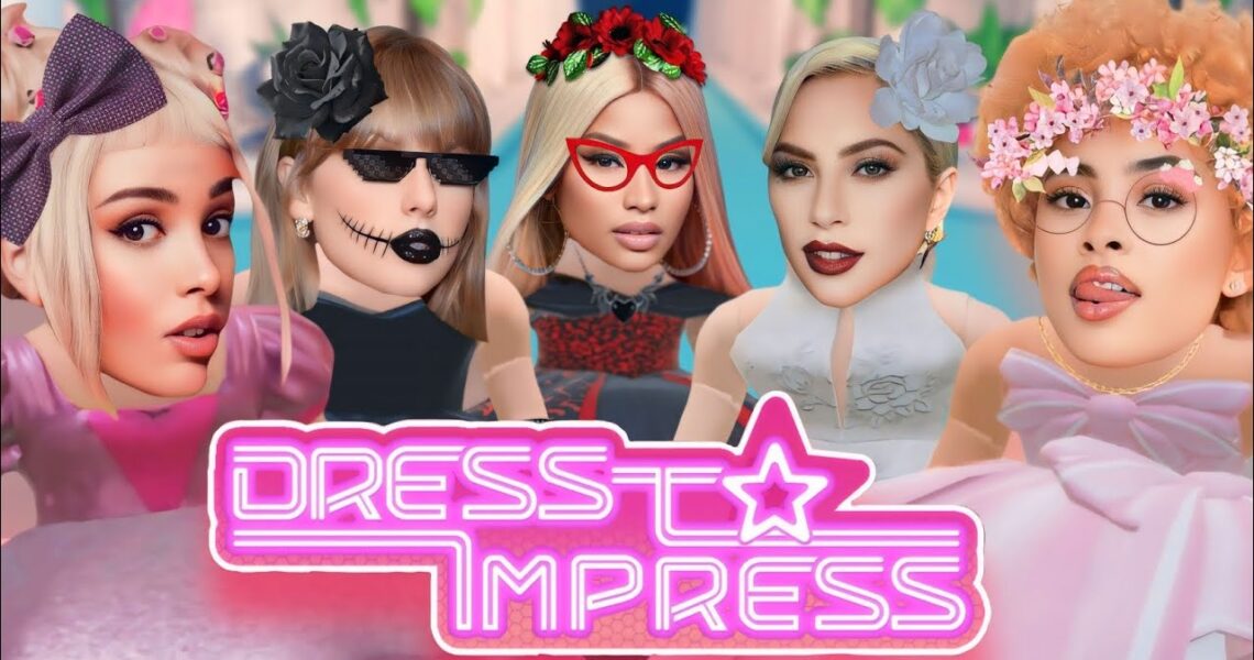 Celebrities Playing ROBLOX | Dress To Impress