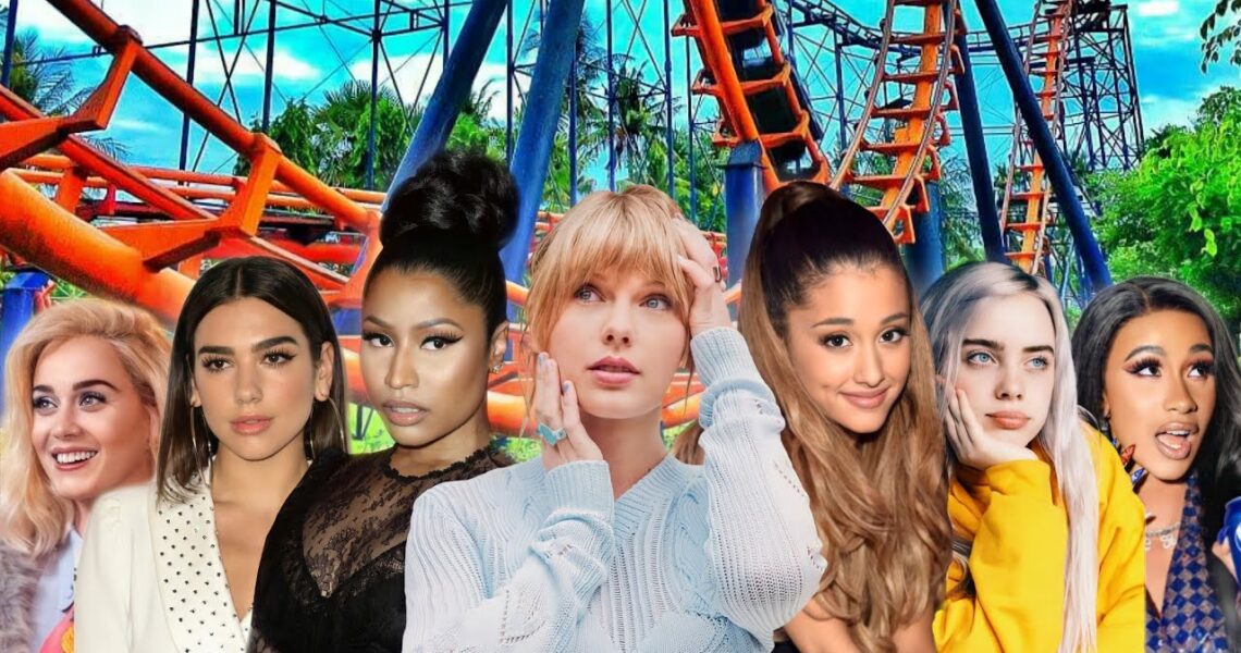 Celebrities on Roller Coaster