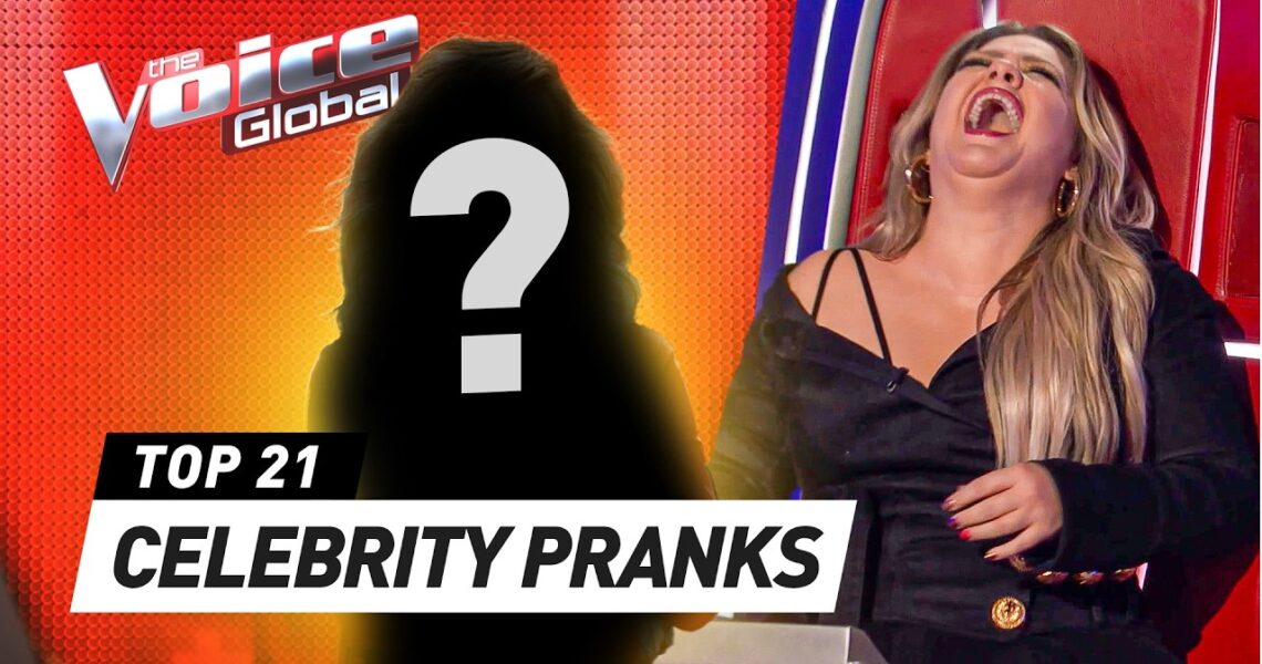 Famous Celebrities PRANK the Coaches on The Voice