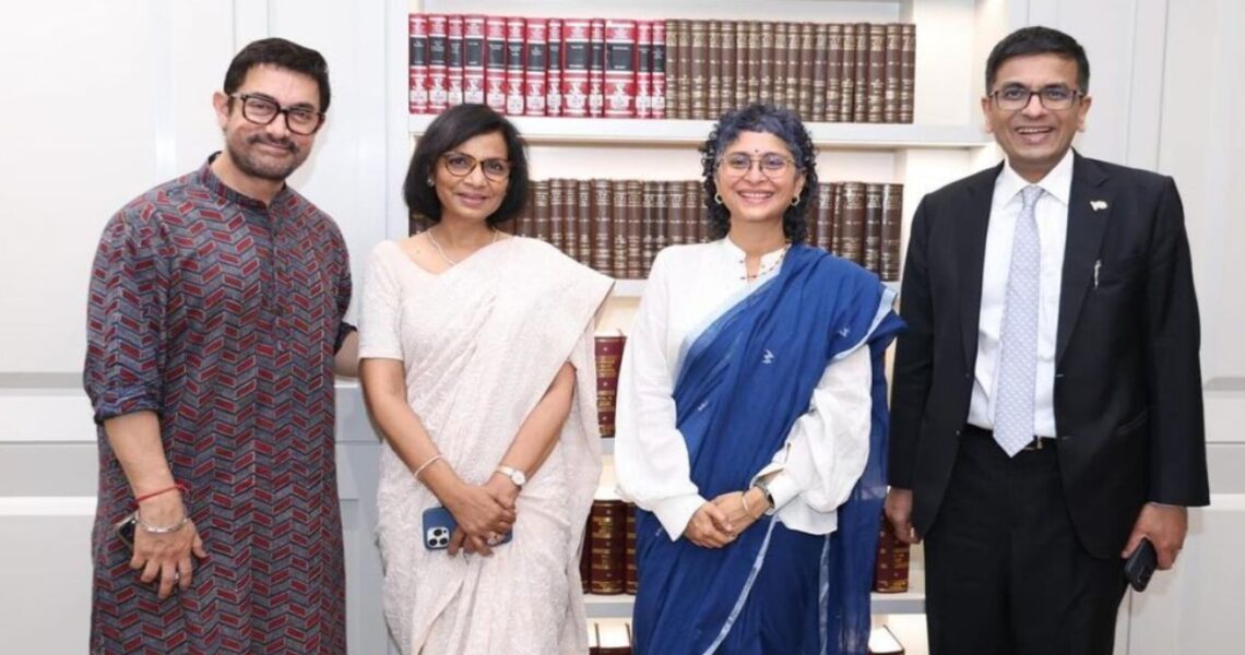 Aamir Khan, Kiran Rao pose with CJI DY Chandrachud during Laapataa Ladies SC screening; director expresses being ‘over the moon’: PICS