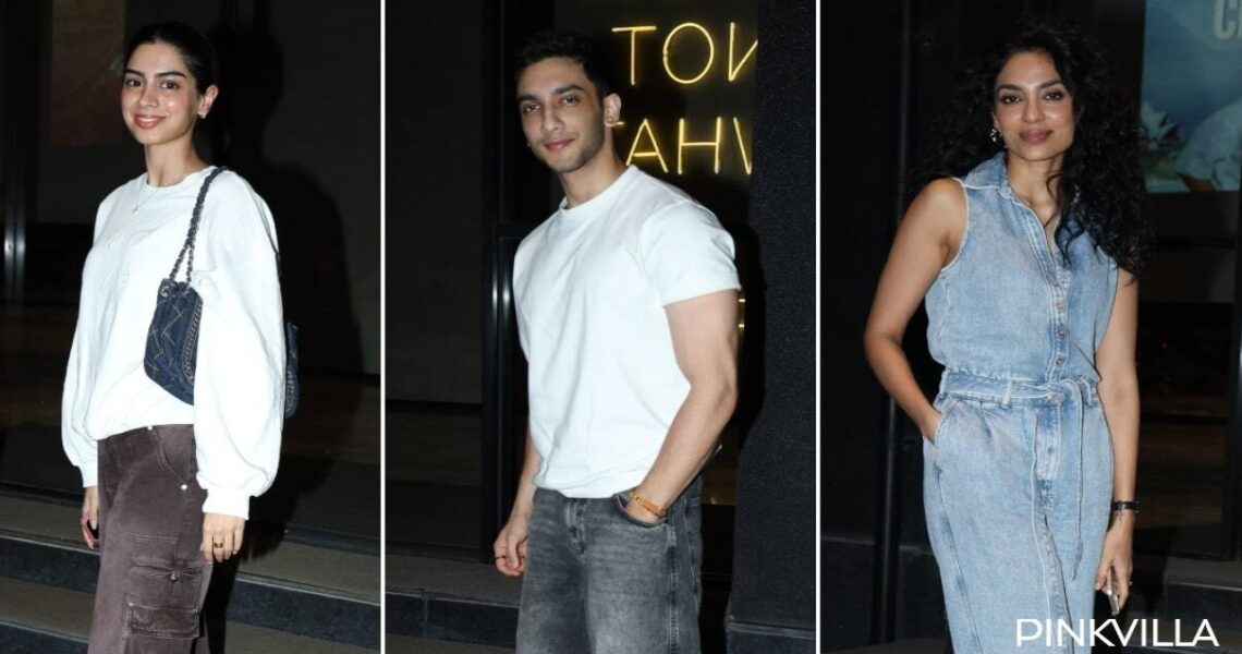 Angry Young Men Screening: Rumored lovebirds Khushi Kapoor, Vedang Raina twin in white; Agastya Nanda, Sobhita Dhulipala and more arrive