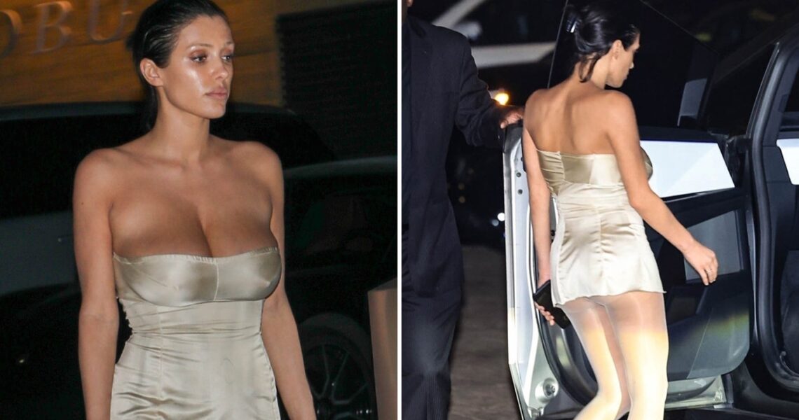 Bianca Censori Wears Micro Dress for Dinner With Kanye West’s Kids