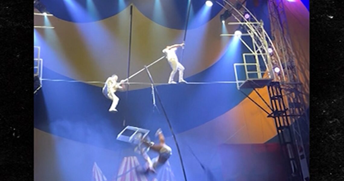 Circus Performer Falls From Tightrope on Video, Hospitalized With Serious Injuries