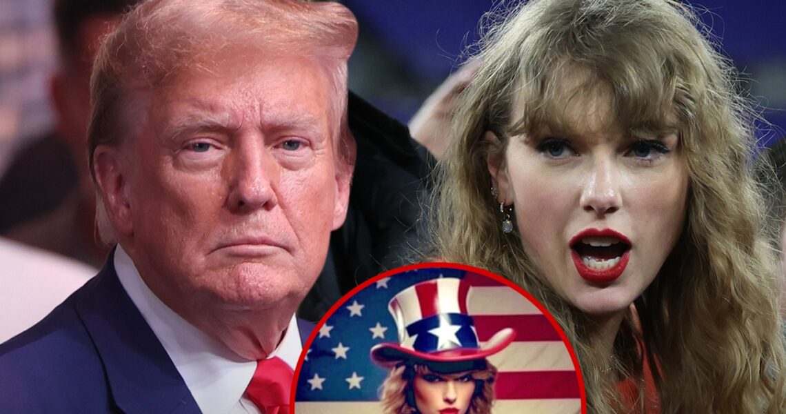 Donald Trump Posts Fake AI Photos of Taylor Swift Endorsing Him for President