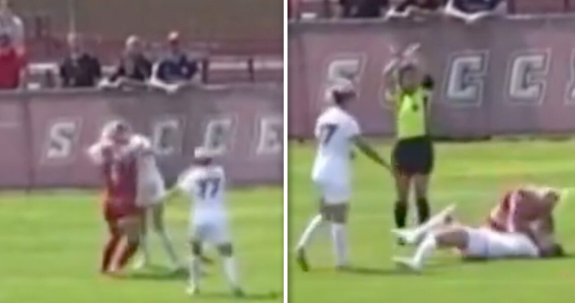 Fight Breaks Out After Hard Foul During Women’s College Soccer Game