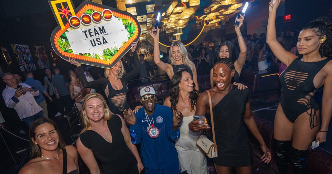 Flavor Flav Parties With USA Women’s Water Polo Team In Vegas After Olympics