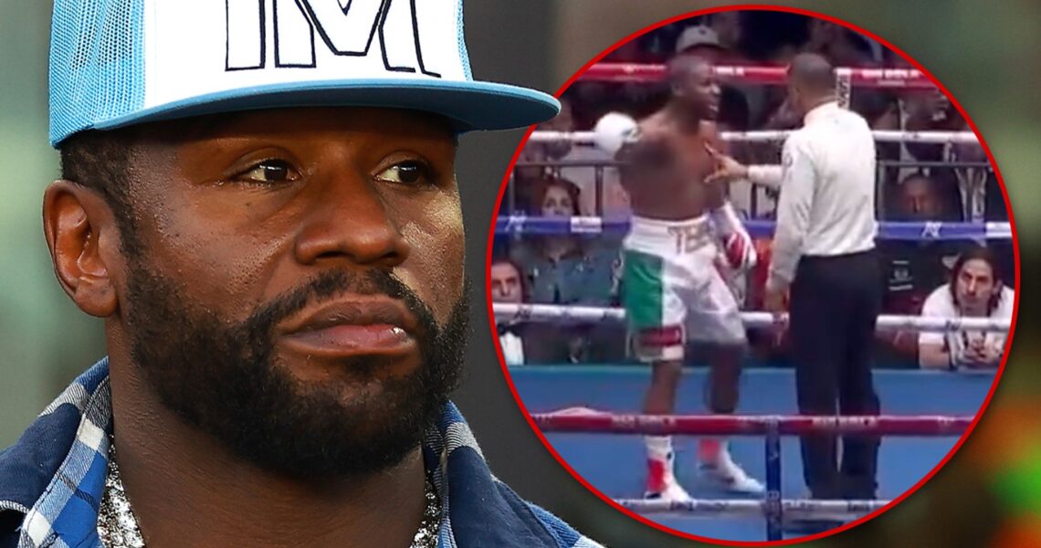 Floyd Mayweather Fires Referee in Middle of John Gotti III Rematch