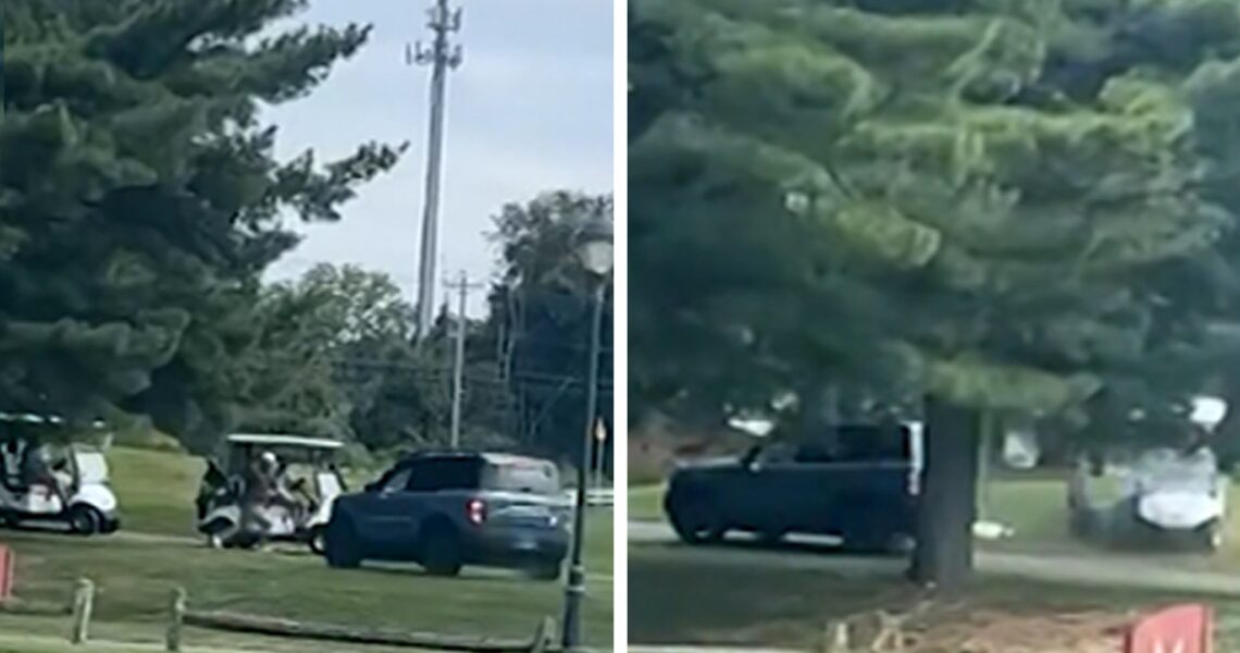 Ford Bronco Strikes Golfer On Course In Alleged Hit & Run, Insane Video