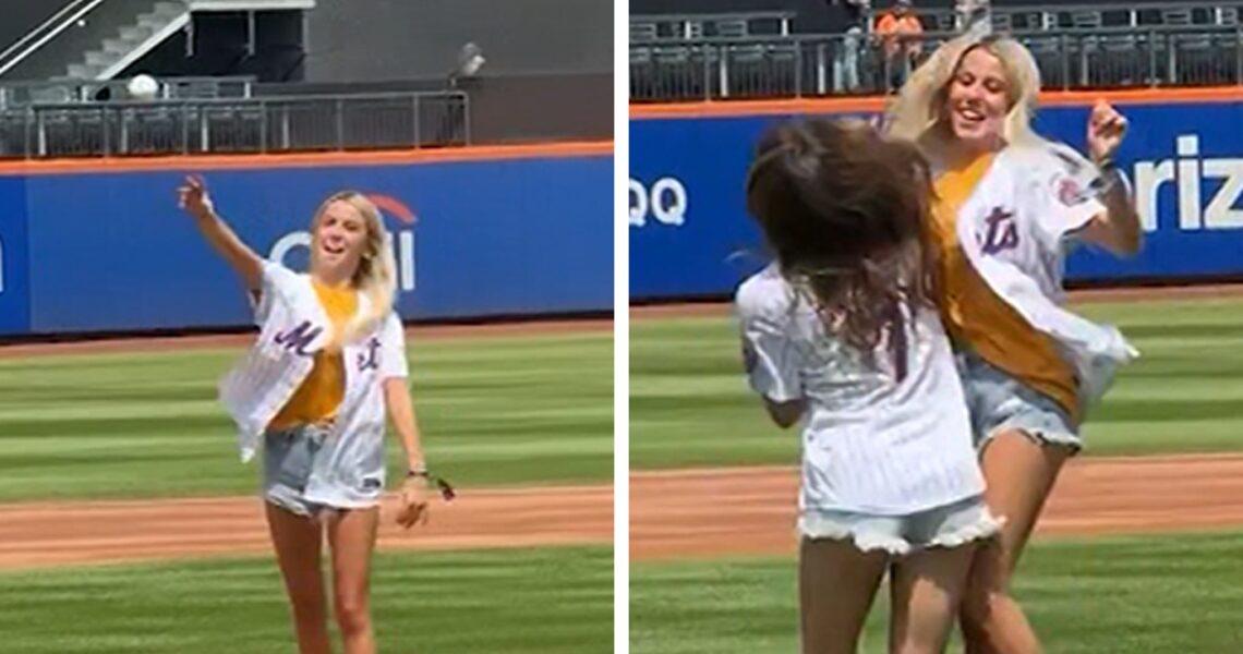 ‘Hawk Tuah’ Girl Haliey Welch Throws First Pitch At Mets Game