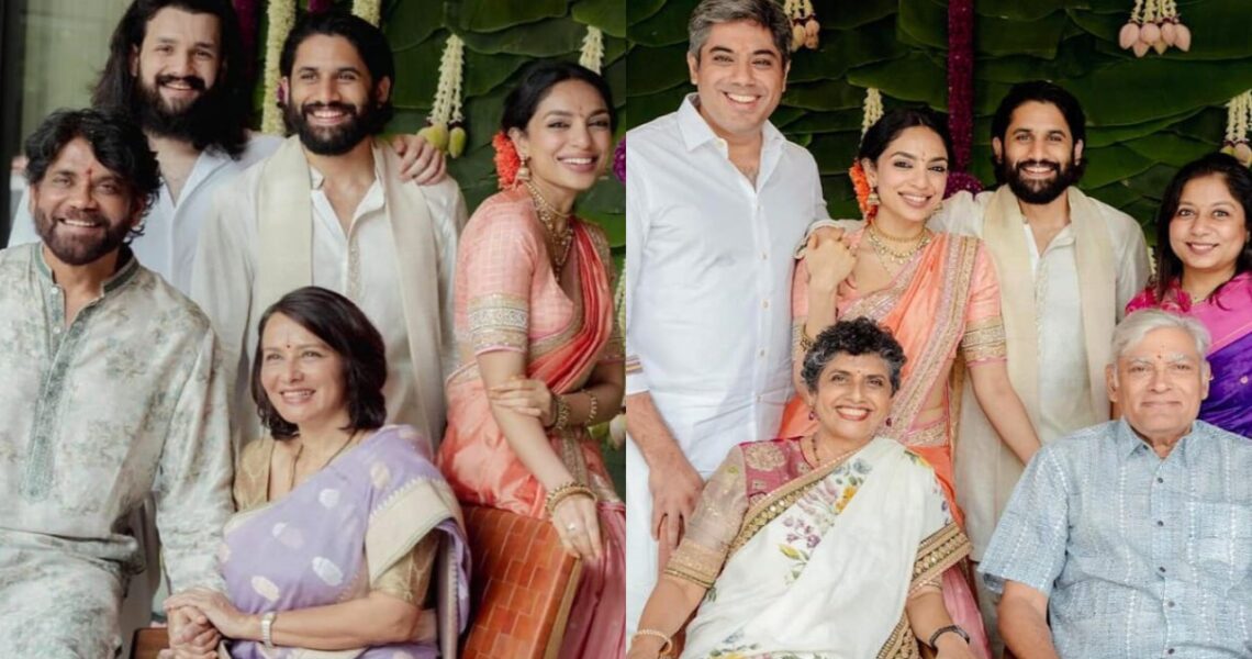 Inside PICS: Naga Chaitanya’s mom Lakshmi Daggubati, Nagarjuna-Amala Akkineni, Akhil and Sobhita Dhulipala’s parents share family moments on engagement day