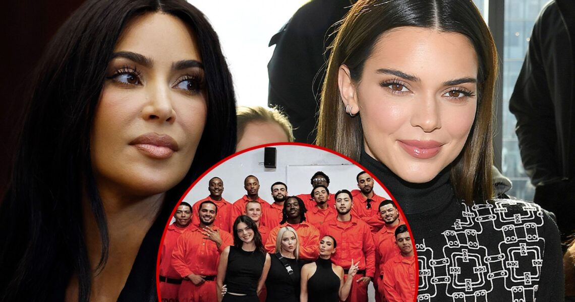 Kim Kardashian & Kendall Jenner Show Support For Prison Firemen Program