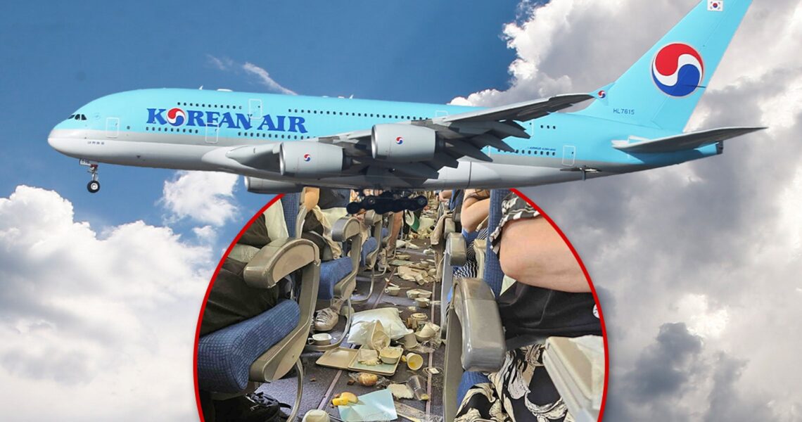 Korean Air Flight Severe Turbulence Injures 14, Creates Huge Mess on Plane