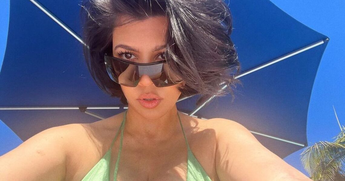 Kourtney Kardashian Captured Breast Feeding Rocky in Instagram Pics