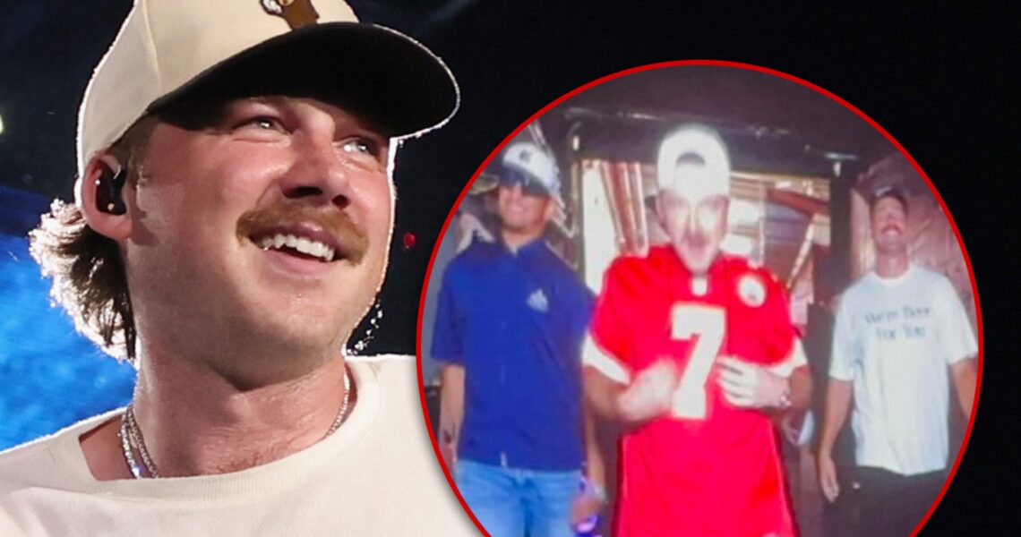 Morgan Wallen Ushers Out Travis Kelce and Patrick Mahomes at KC Show