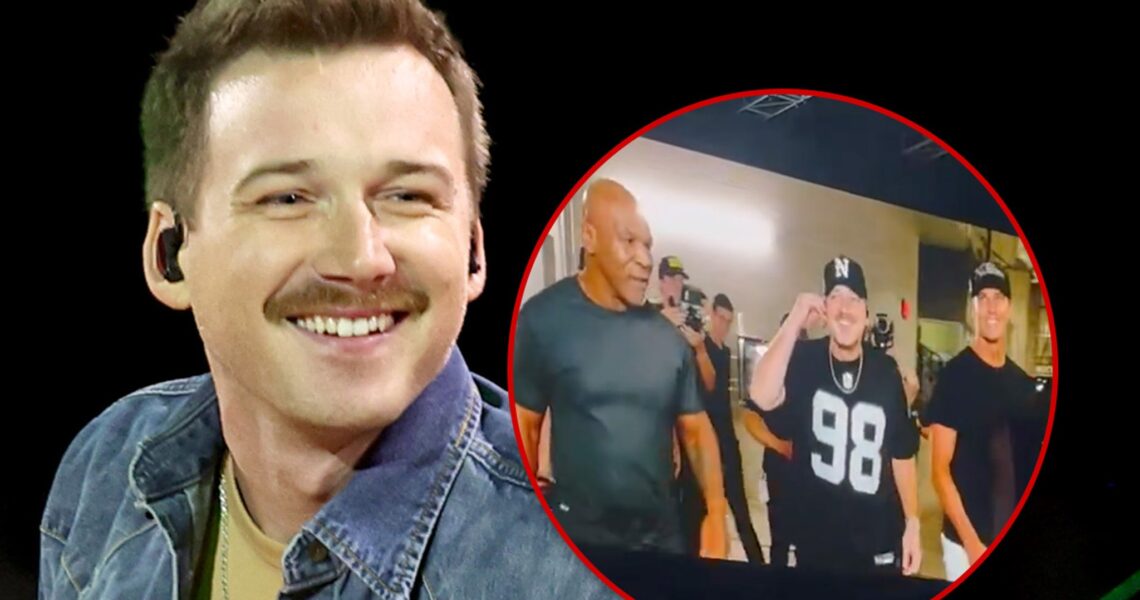 Morgan Wallen Walks Out with Tom Brady and Mike Tyson at Vegas Concert