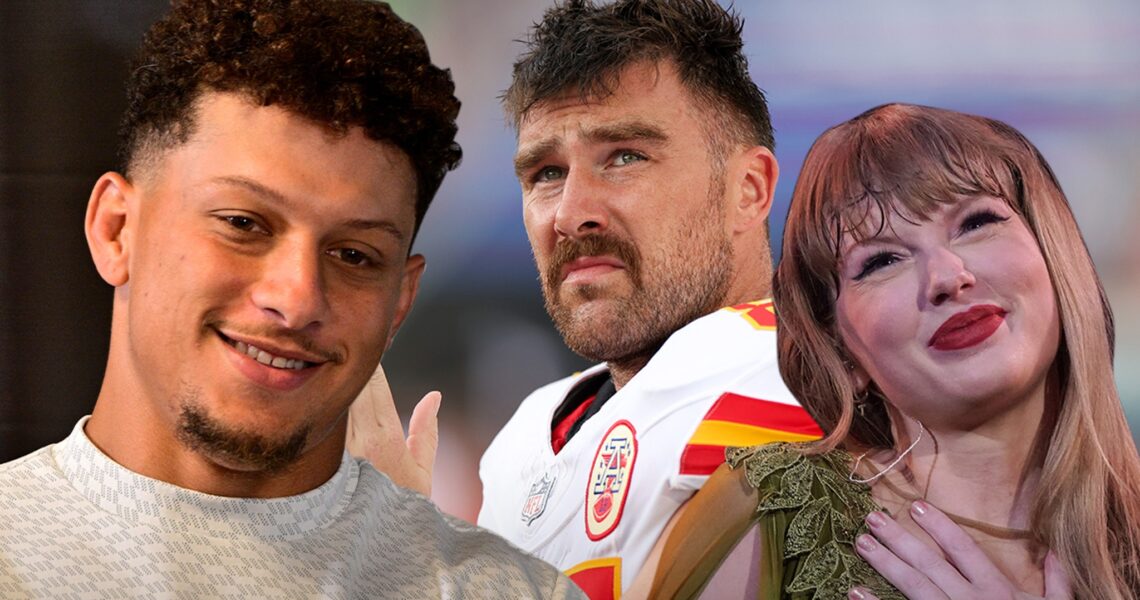 Patrick Mahomes Says Taylor Swift is Behind Travis Kelce’s New Bushy Hairdo