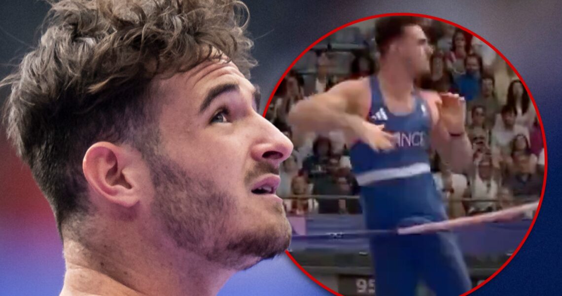 Pole Vaulter’s Bulge Catches on Crossbar, Knocks Him Out of Olympics