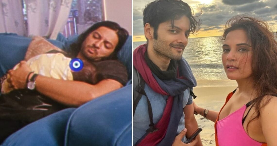 Richa Chadha says from touching Ali Fazal’s elbow with hers to their baby resting its head on it ‘We have come a long way’