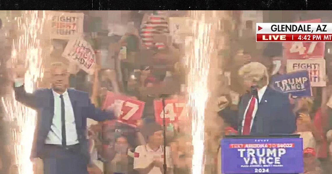 Robert F. Kennedy Jr. Makes WWE Style Entrance At Donald Trump Rally