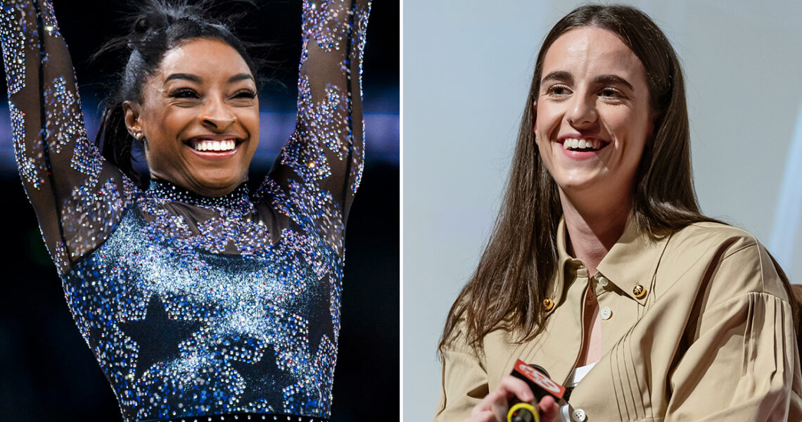 Simone Biles and Caitlin Clark Meet for the First Time: Video – Hollywood Life