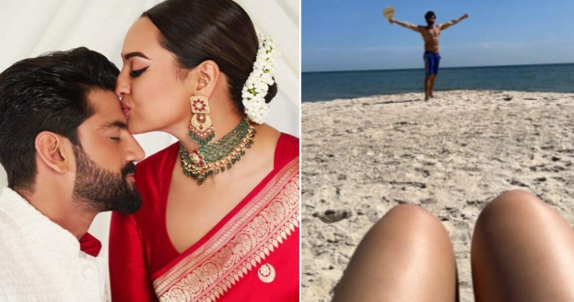 Sonakshi Sinha drops sneak peek from her beach vacation with husband Zaheer Iqbal; see PIC