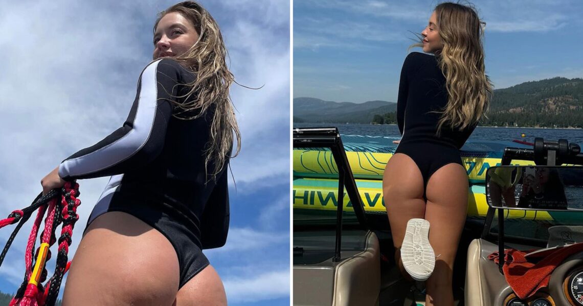 Sydney Sweeney Flaunts Booty in Sexy Lakeside Pics