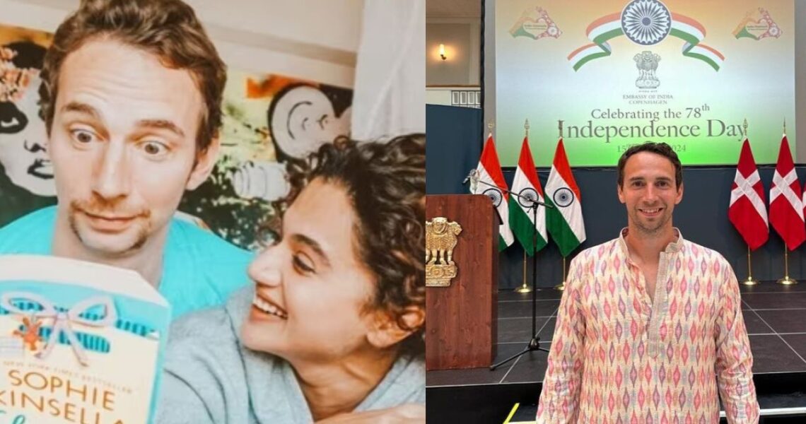 Taapsee Pannu wants husband Mathias Boe to do THIS by next Independence Day as he poses with Indian national flag: You have to make a reel singing…’