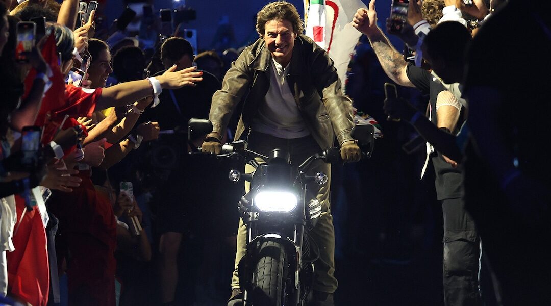 Tom Cruise Ends Olympics Closing Ceremony With Truly Impossible Stunt