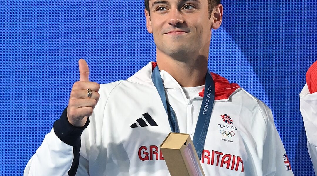 Tom Daley Reveals His Completed Annual Knitted Sweater